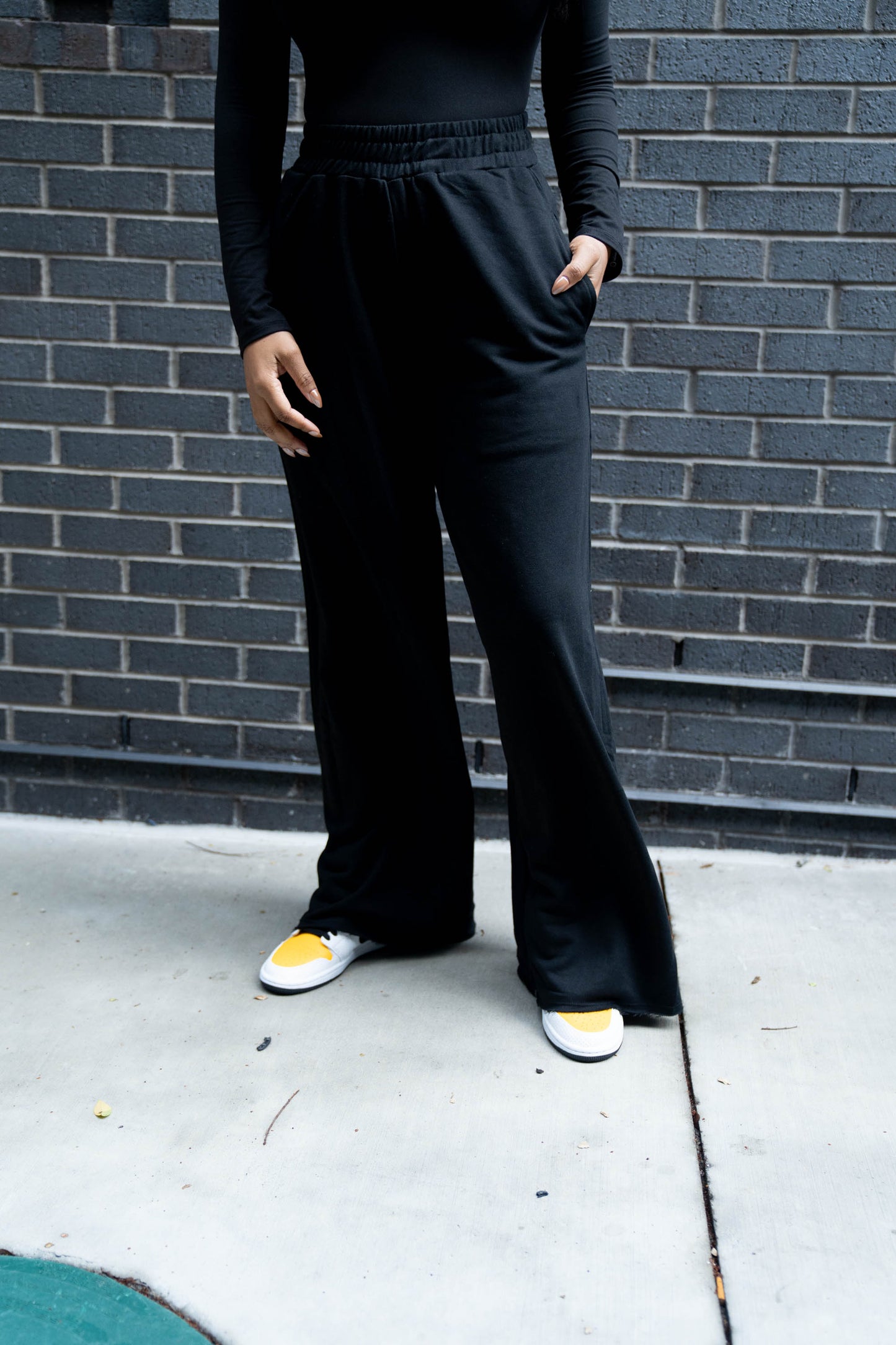 Wide Leg High Waisted Joggers