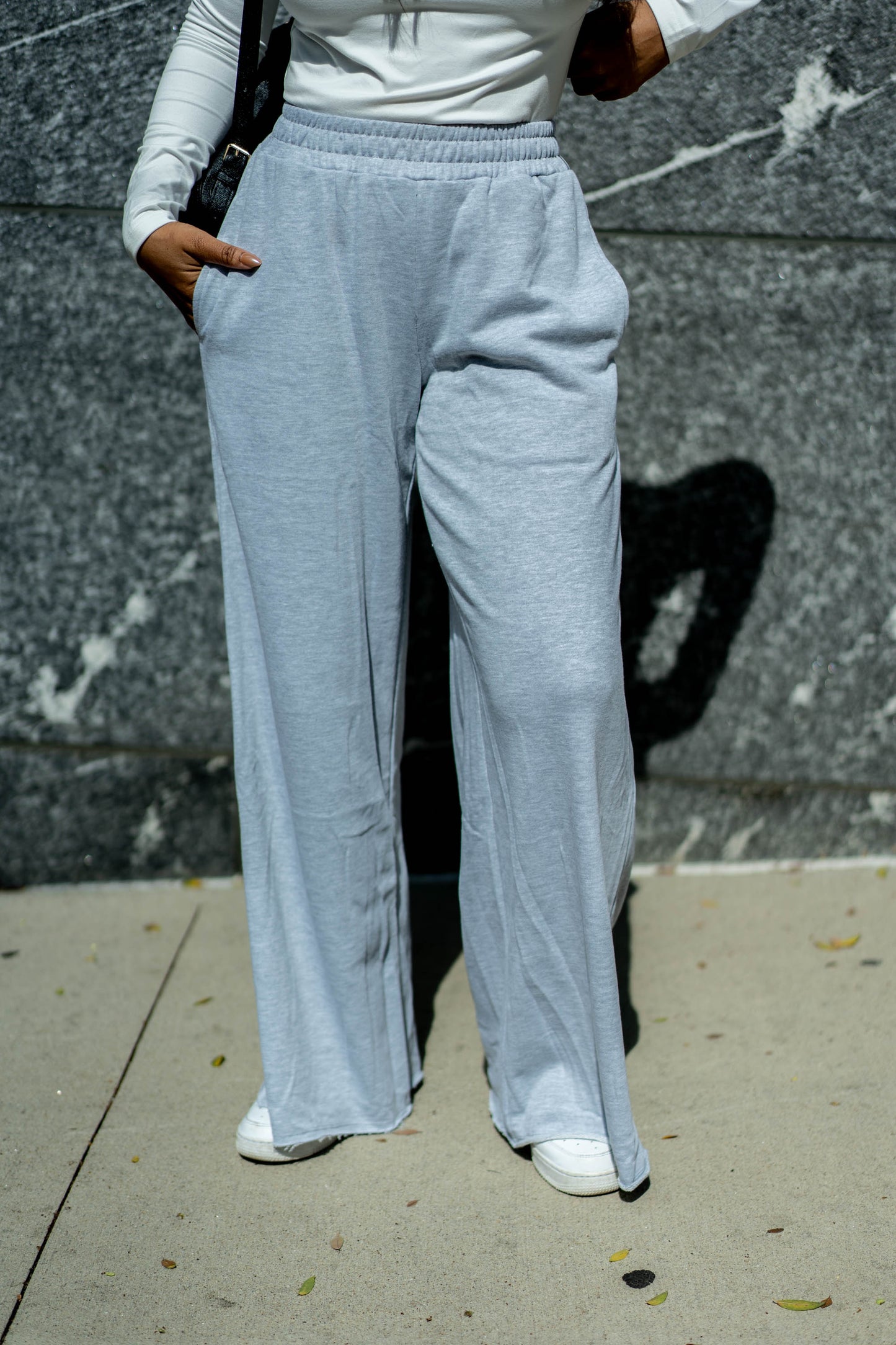 Wide Leg High Waisted Joggers