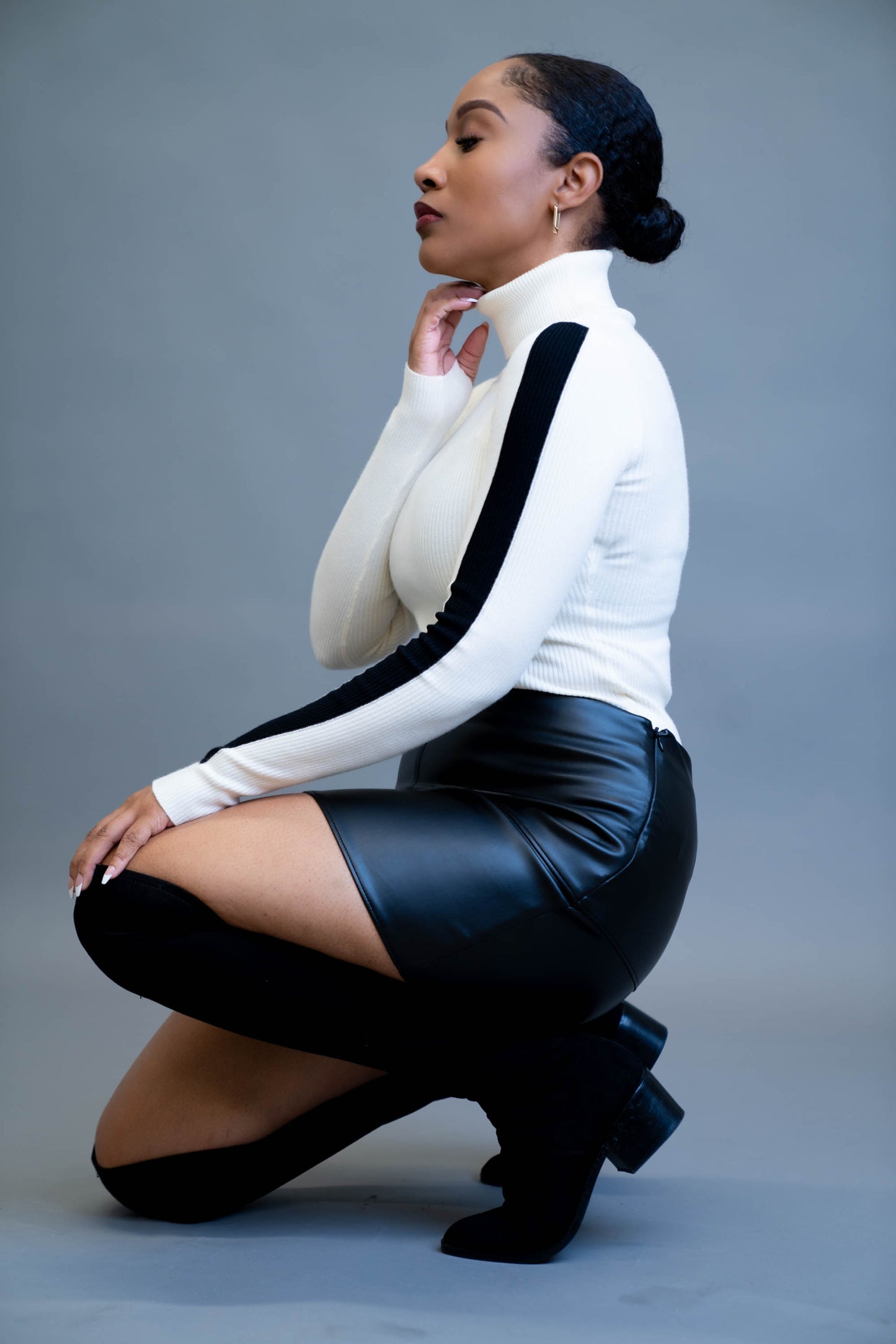 Vegan Leather Mini Skirt