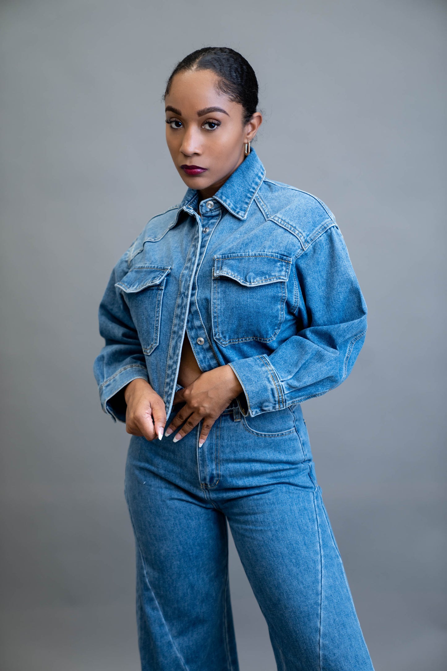 Cropped Denim Jacket