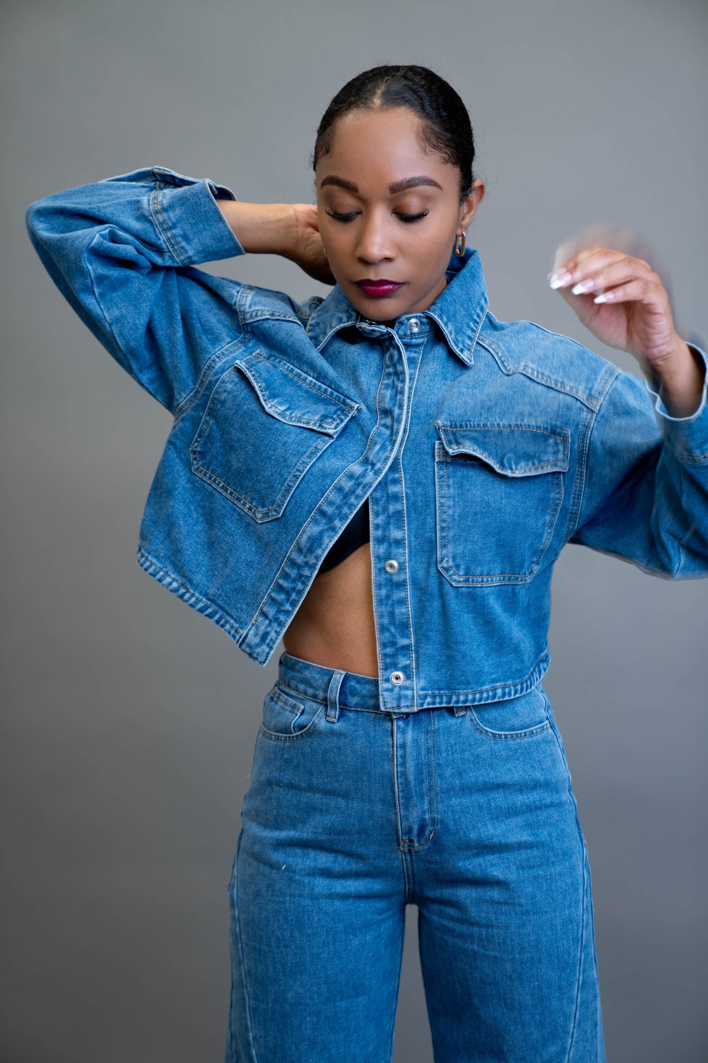 Cropped Denim Jacket