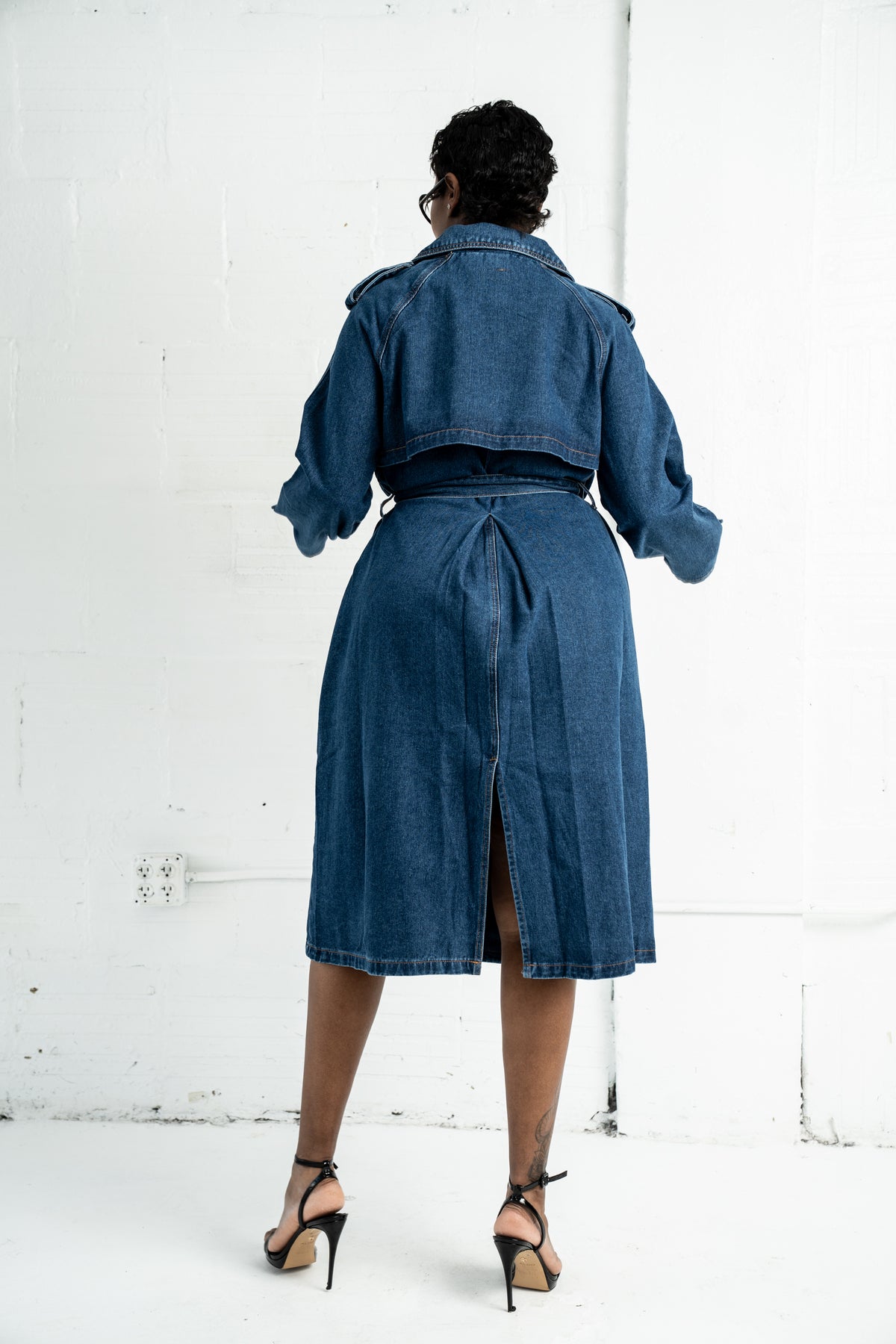 Denim Trench Coat