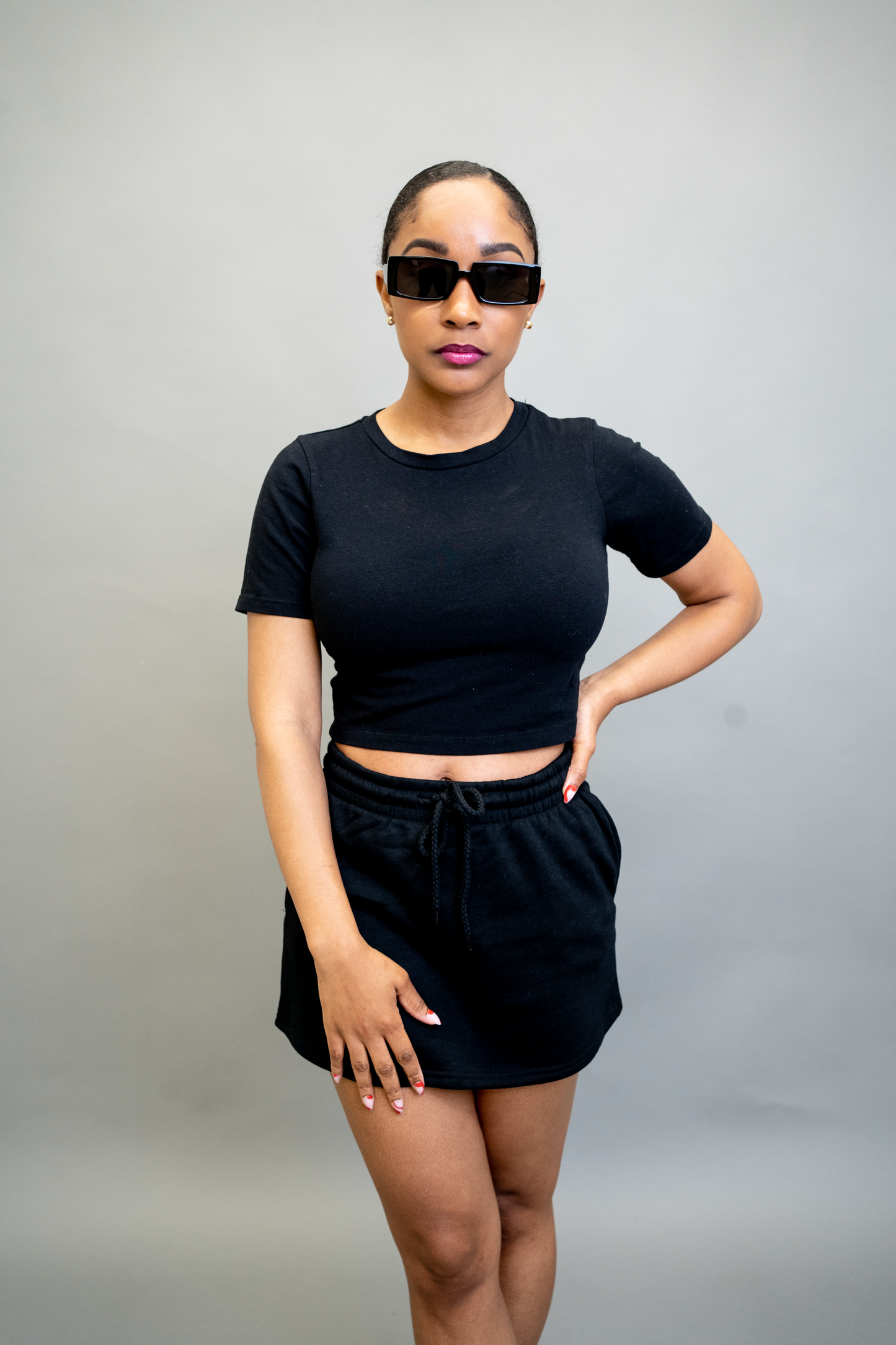 Cotton Crop Top (white/black)