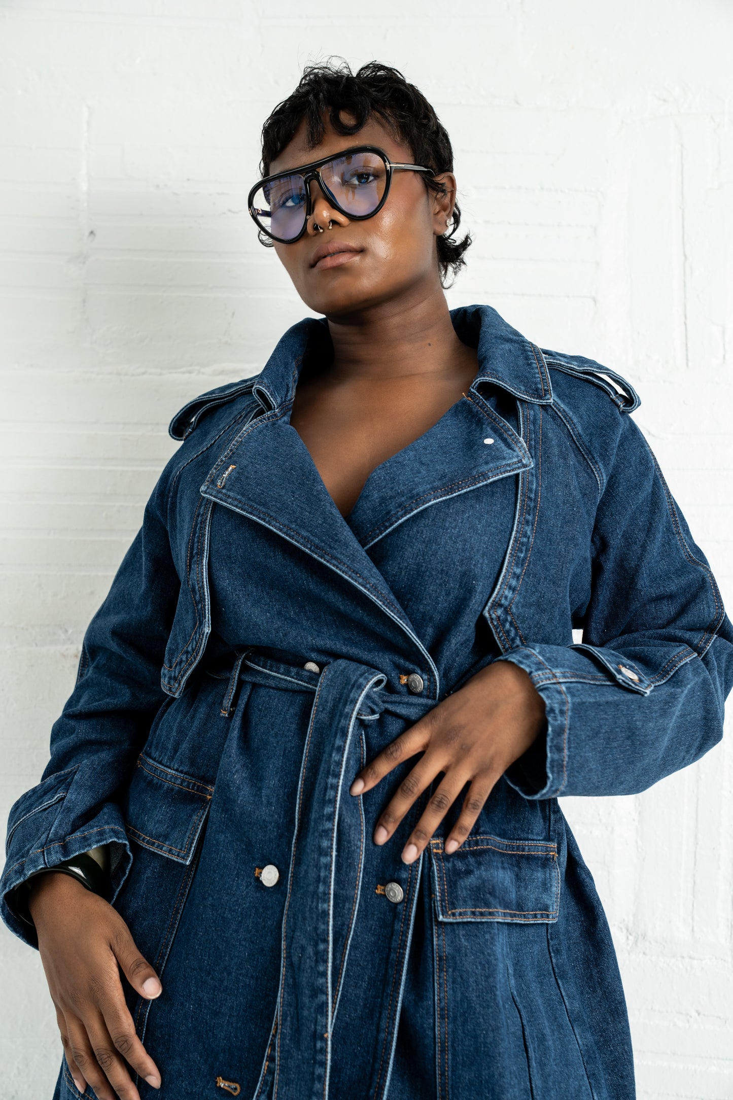 Denim Trench Coat