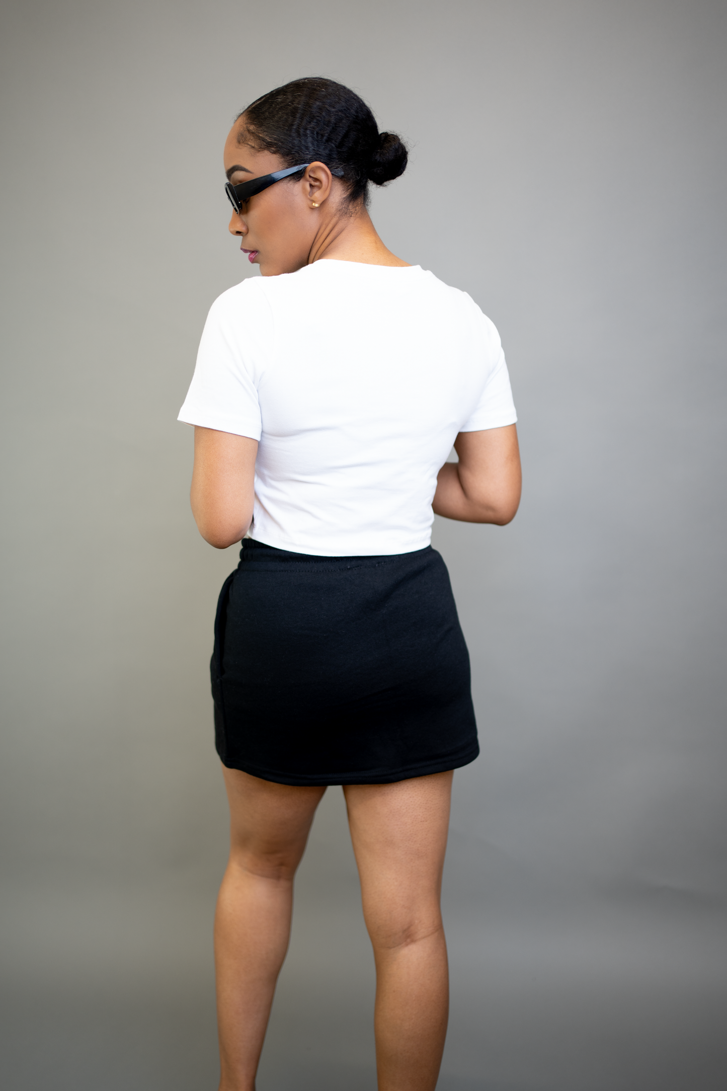 Cotton Crop Top (white/black)