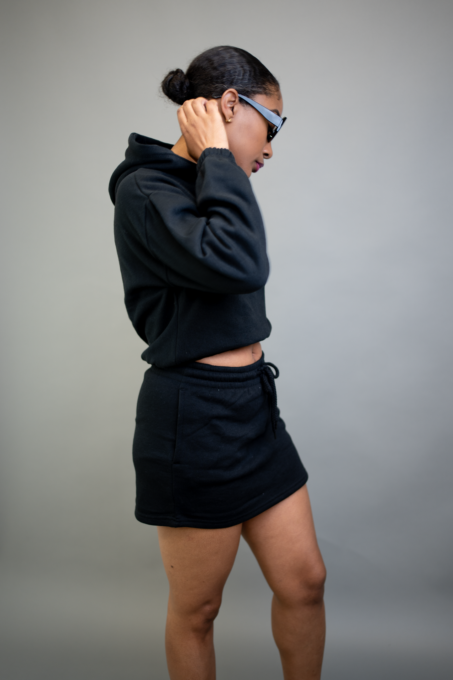 Cropped Pullover Hoodie