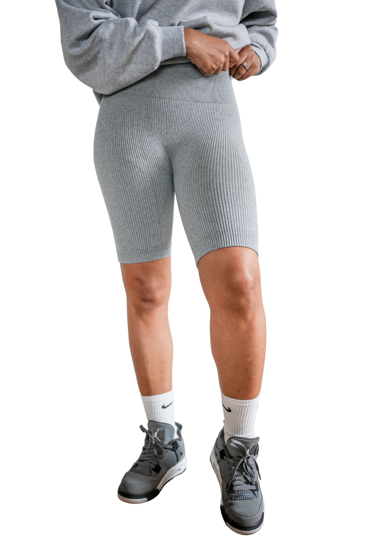 Ribbed Biker Short