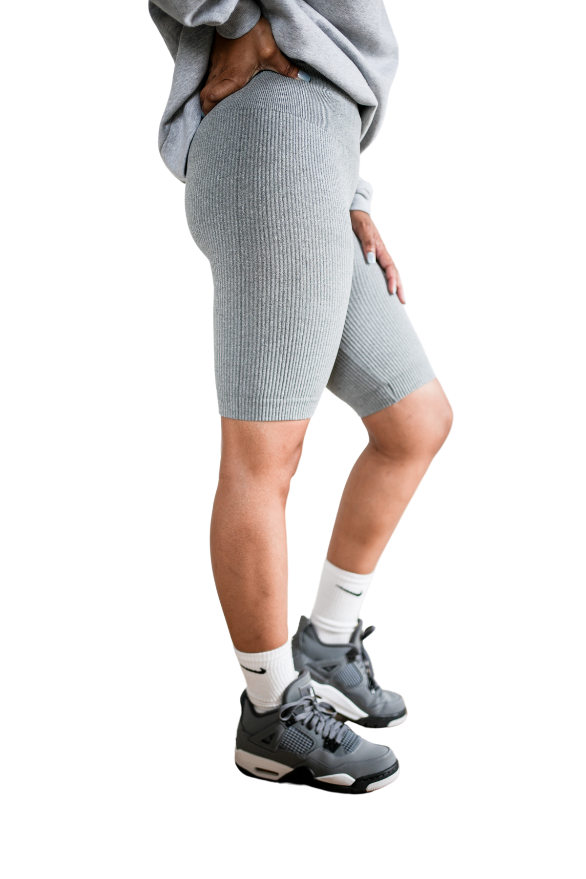Ribbed Biker Short