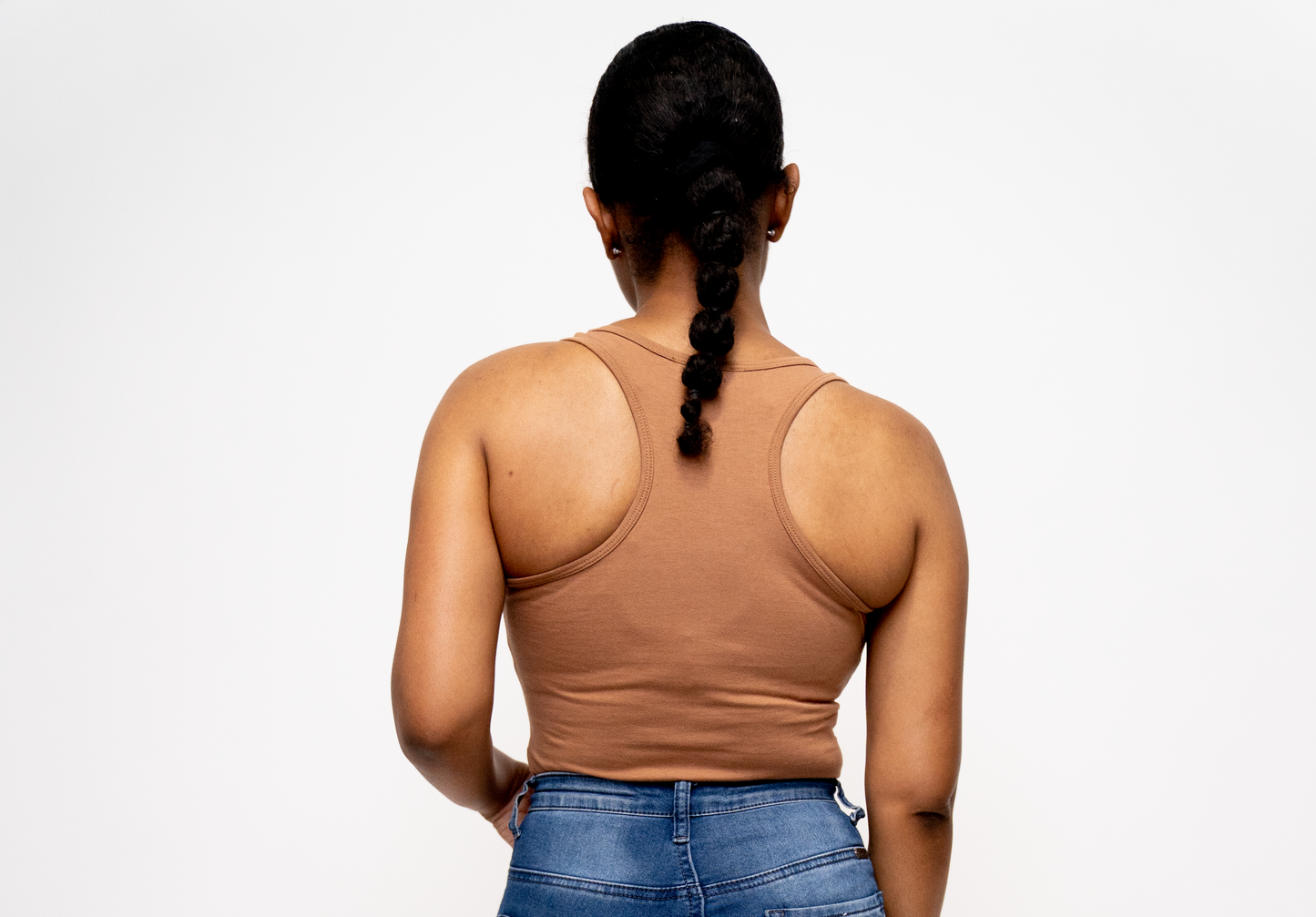 Racerback Bodysuit (Camel, Taupe, Beige)