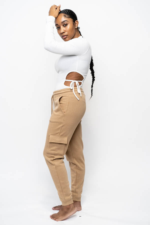 Side Tie Cut Out Bodysuit