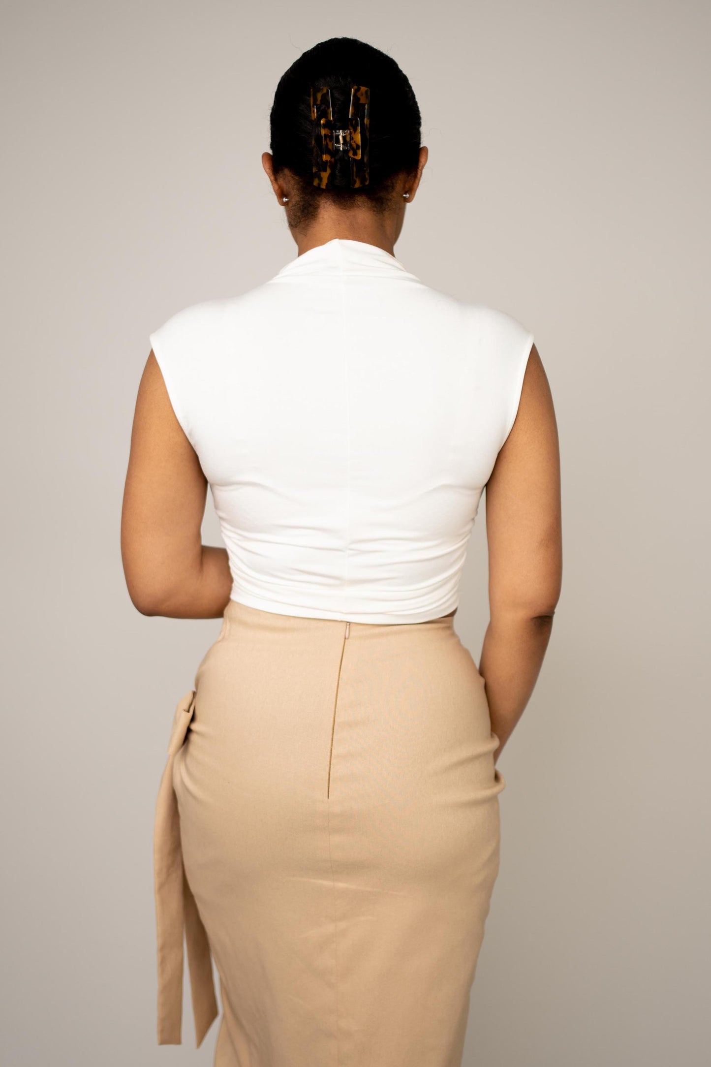 Mock Neck Crop Top