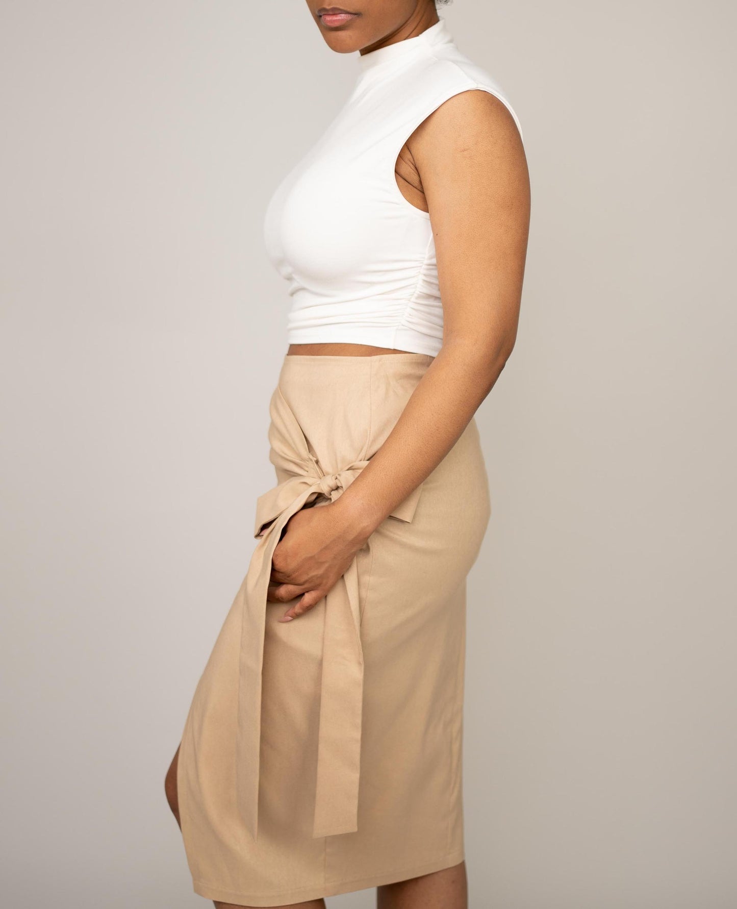Mock Neck Crop Top