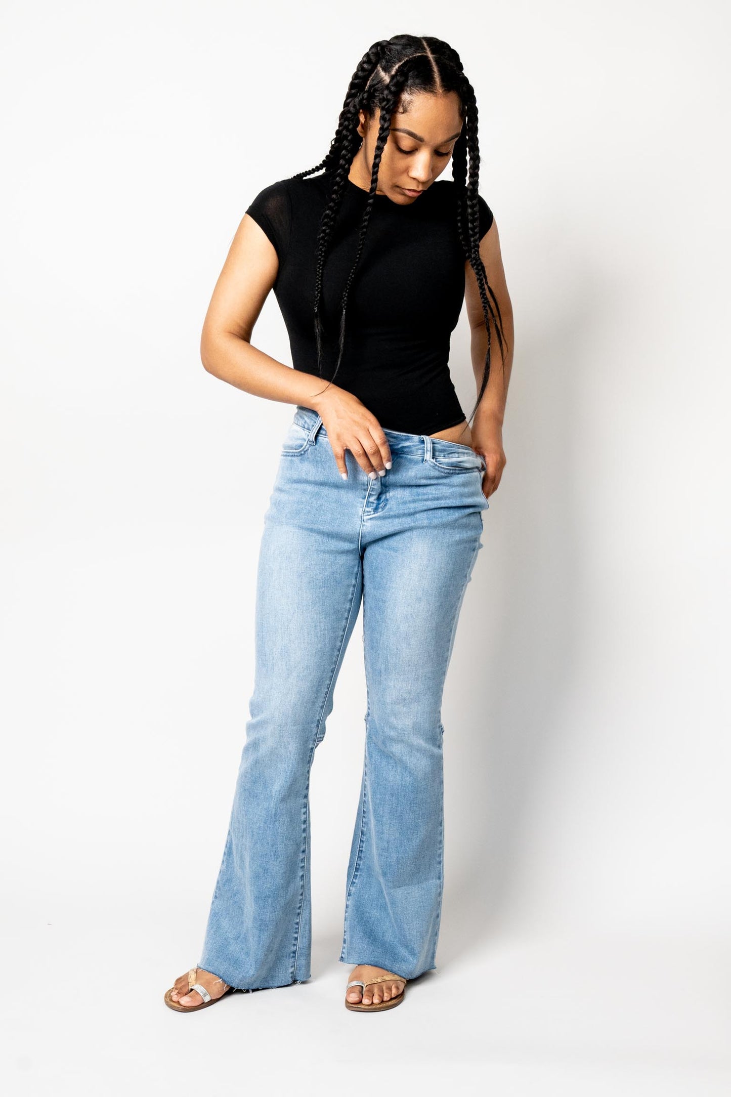 Cap Sleeve Mock Neck Bodysuit