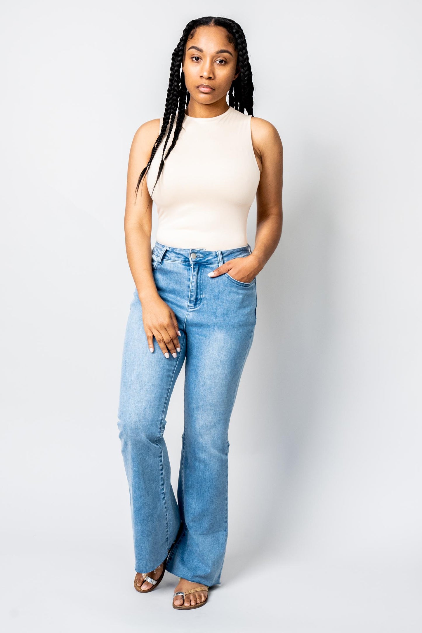 Sleeveless Mock Neck Bodysuit