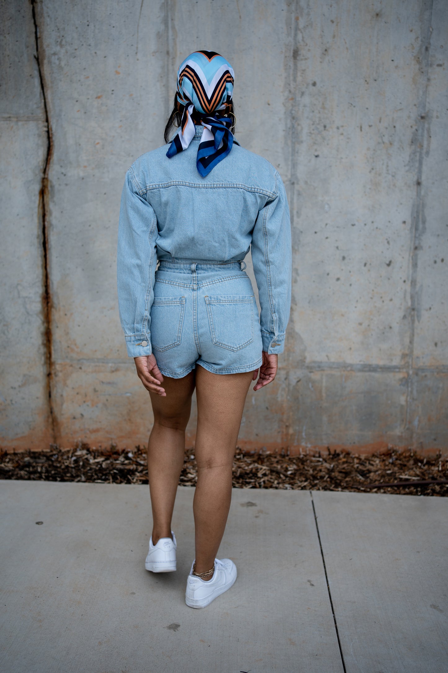 Denim Romper