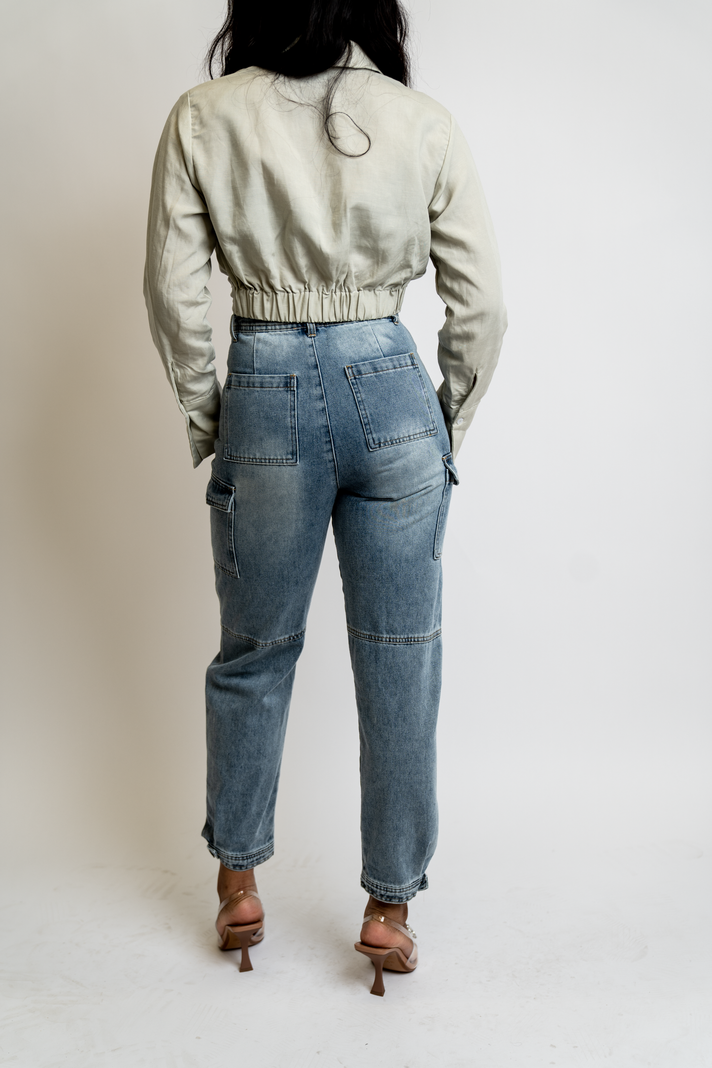 Denim Cargo Pant