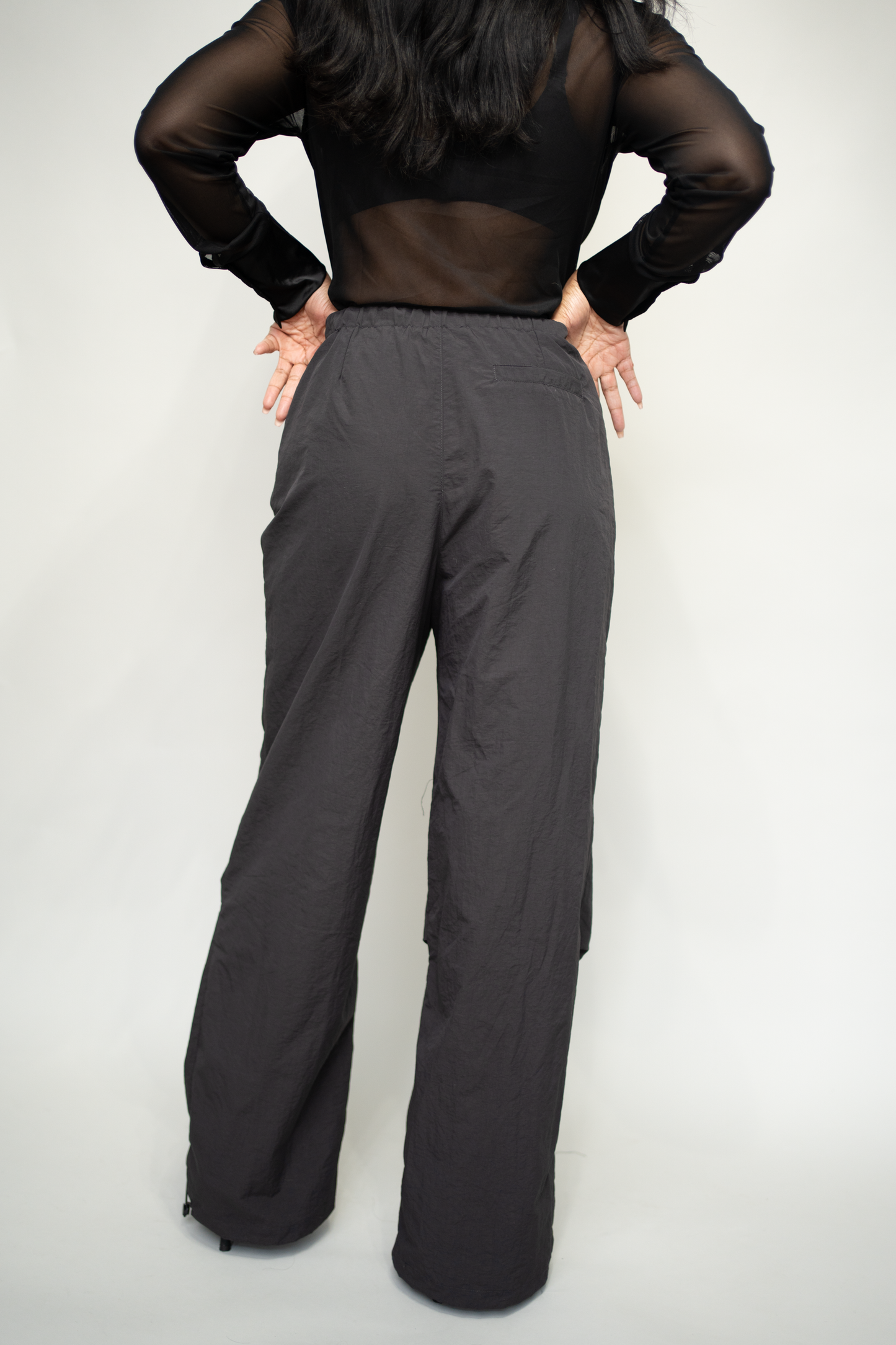 Nylon Parachute Cargo Pants