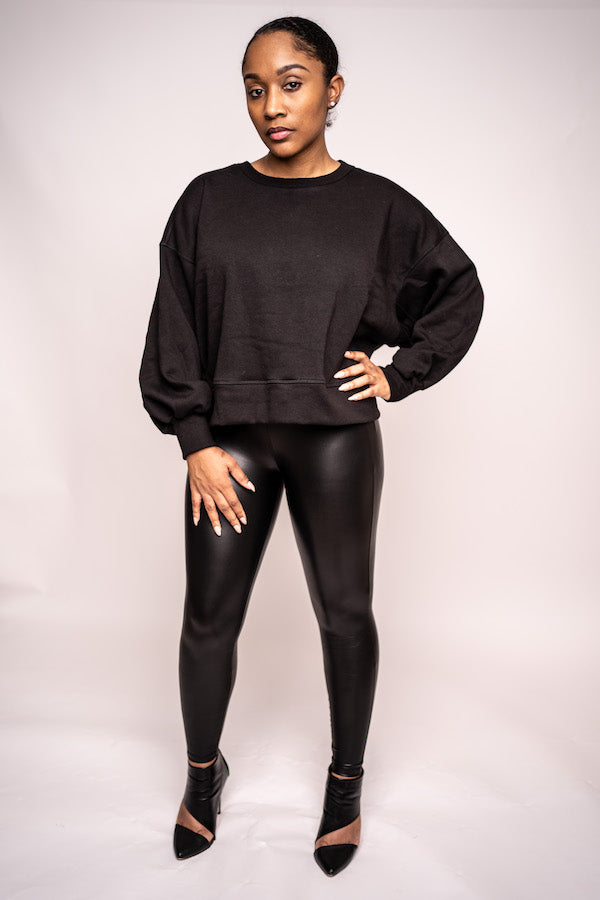 Balloon Sleeve Sweatshirt
