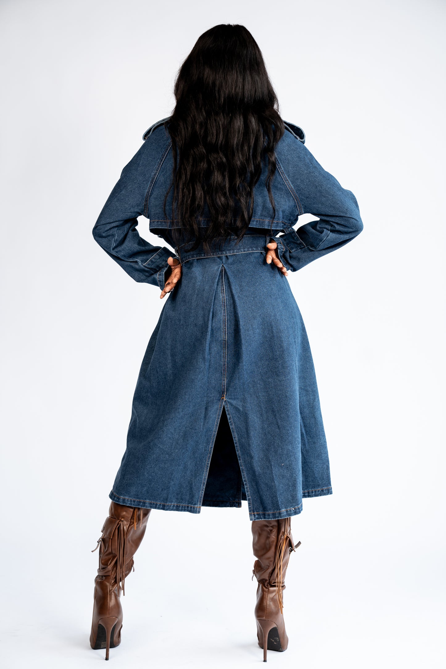 Denim Trench Coat