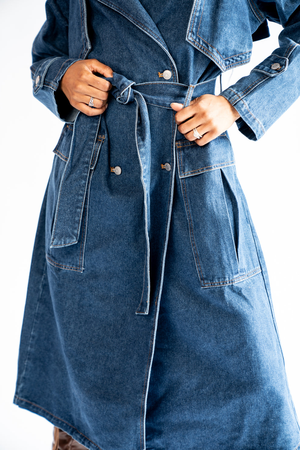 Denim Trench Coat BLANKWardrobe — free download