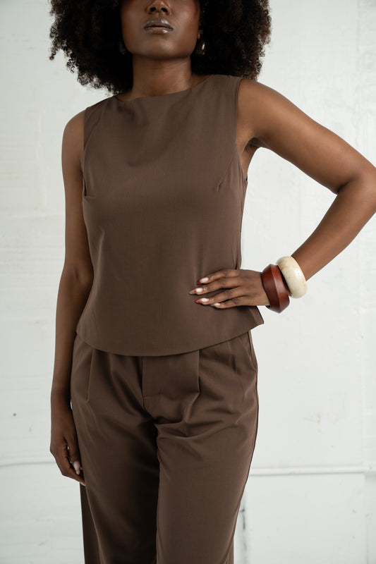 The Structured Sleeveless Top