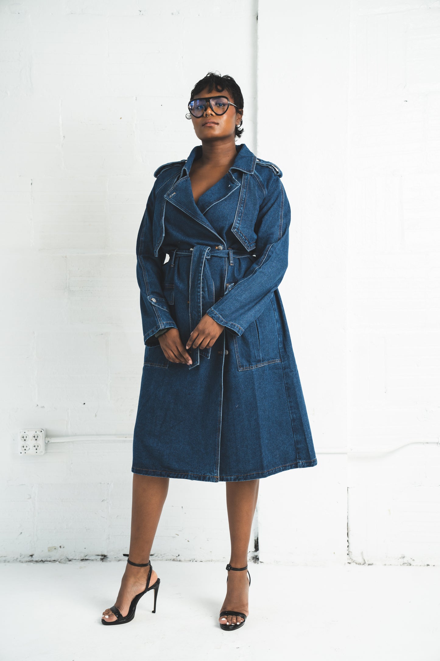 Denim Trench Coat