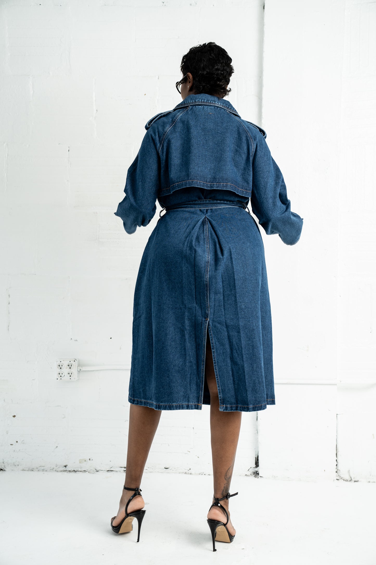 Denim Trench Coat