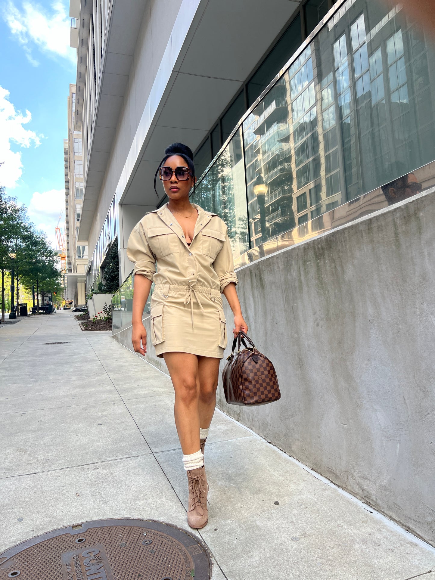 Cargo Mini Dress