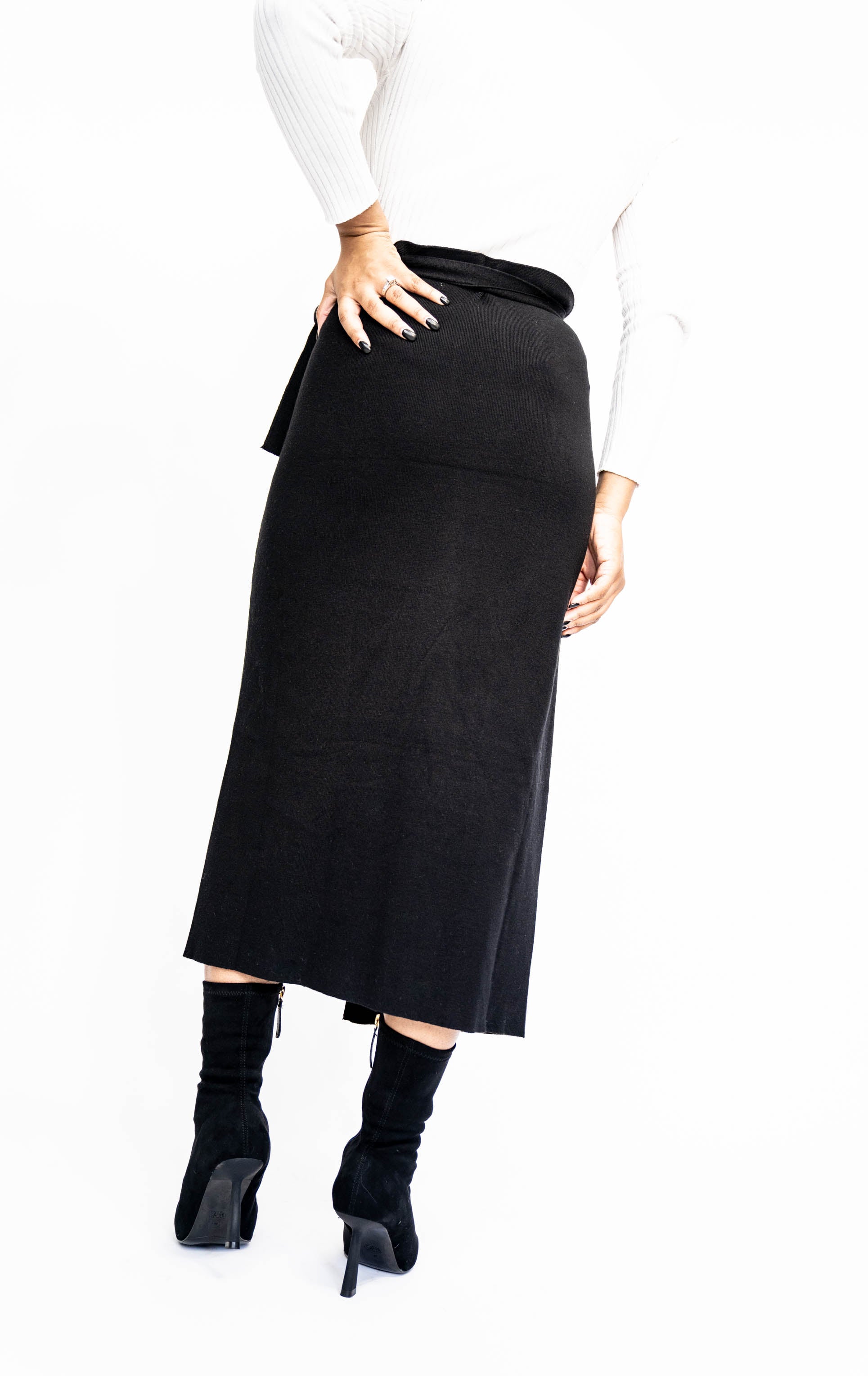 Knit Wrap Skirt – BLANKWardrobe